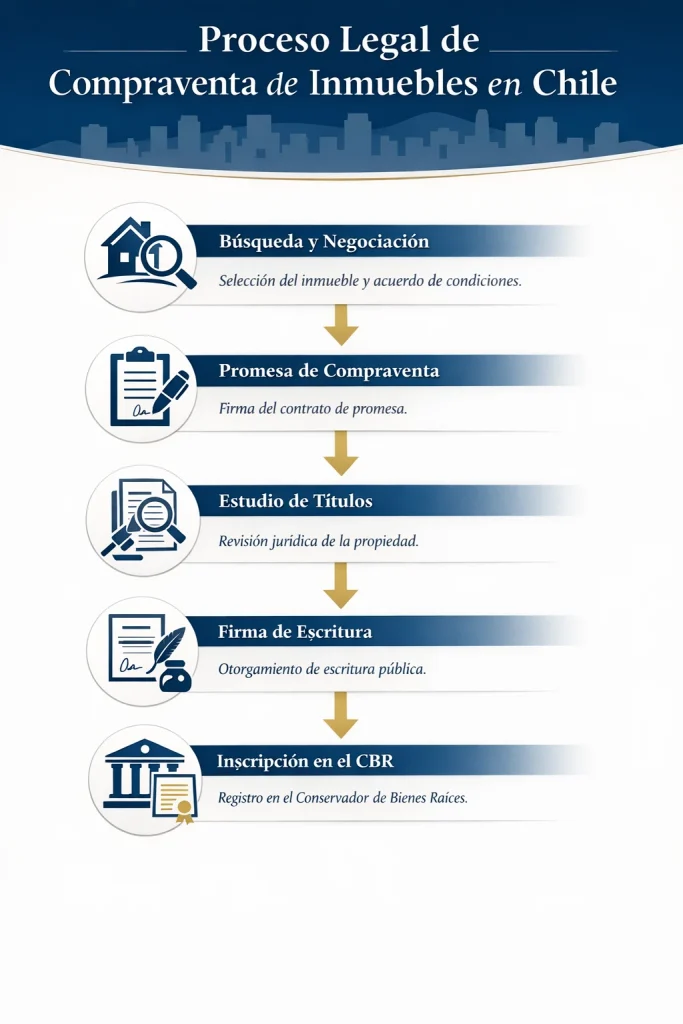 proceso jurídico de análisis inmobiliario en Chile: dominio, títulos de propiedad y vía legal aplicable