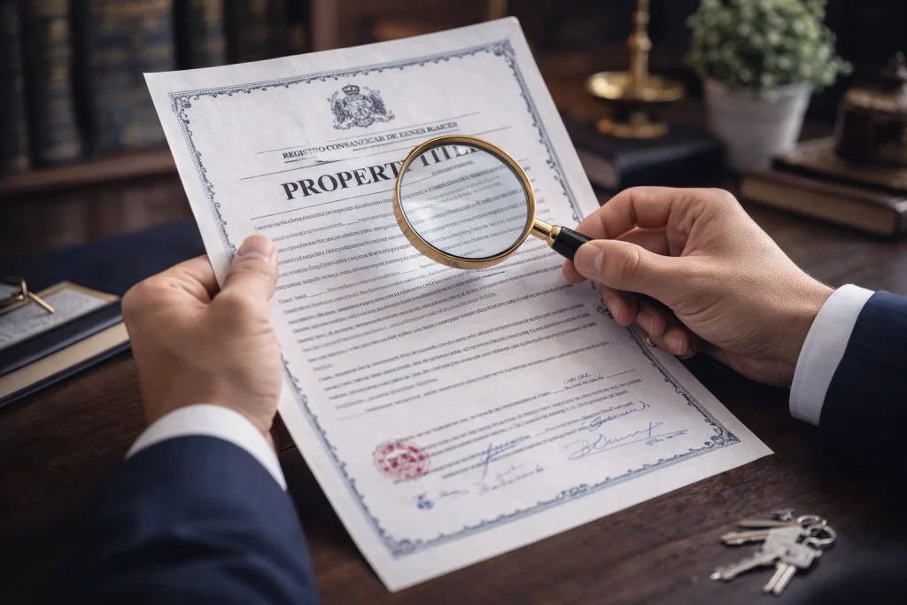 property title review process before buying real estate in Chile