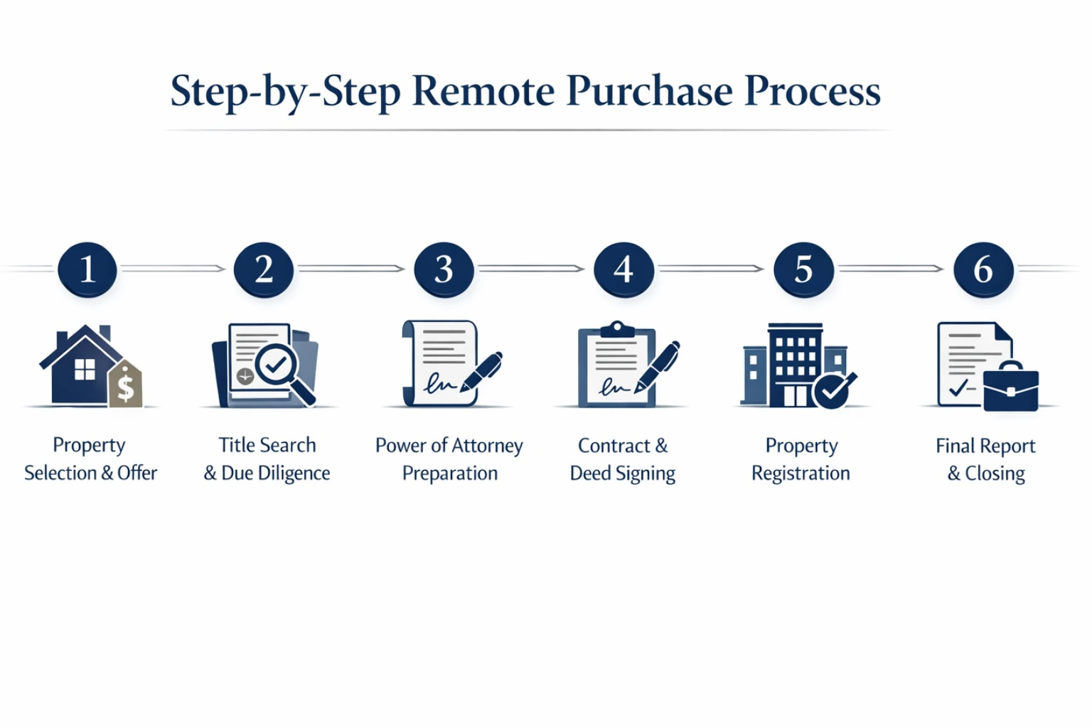 step by step remote purchase process for buying property in Chile